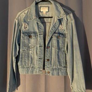 Forever 21 denim cropped jacket